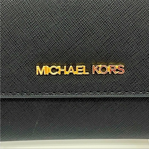 Michael Kors Trifold Wallet Black Leather - Picture 7 of 8